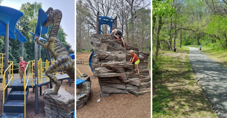 This Hidden Dinosaur-Themed Playground In North Carolina Is Every Kid’s Dream