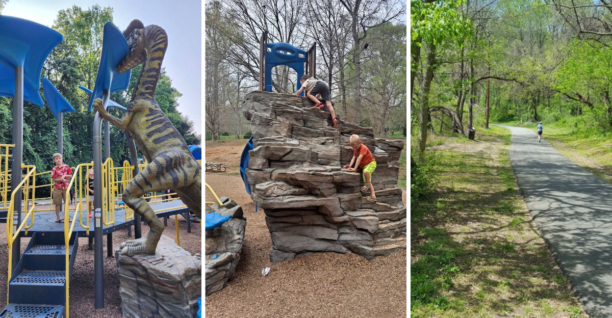 This Hidden Dinosaur Themed Playground In North Carolina Is Every Kids Dream