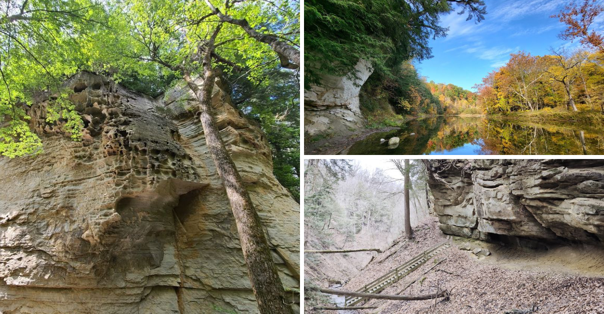 This Hidden Indiana Canyon Is Unlike Anywhere Else In The Midwest