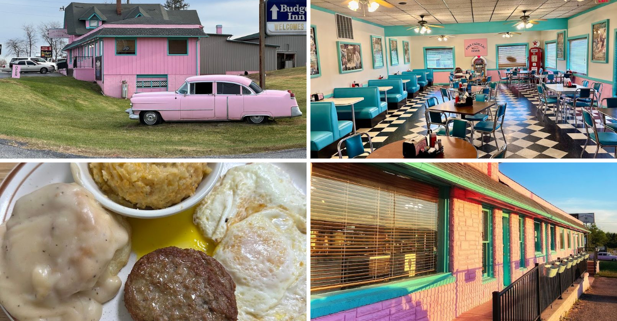 This Quirky Pink Virginia Diner Serves Hearty Breakfasts Starting At Around 8