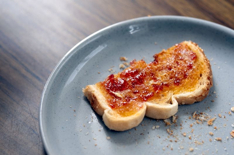 Toast with jam