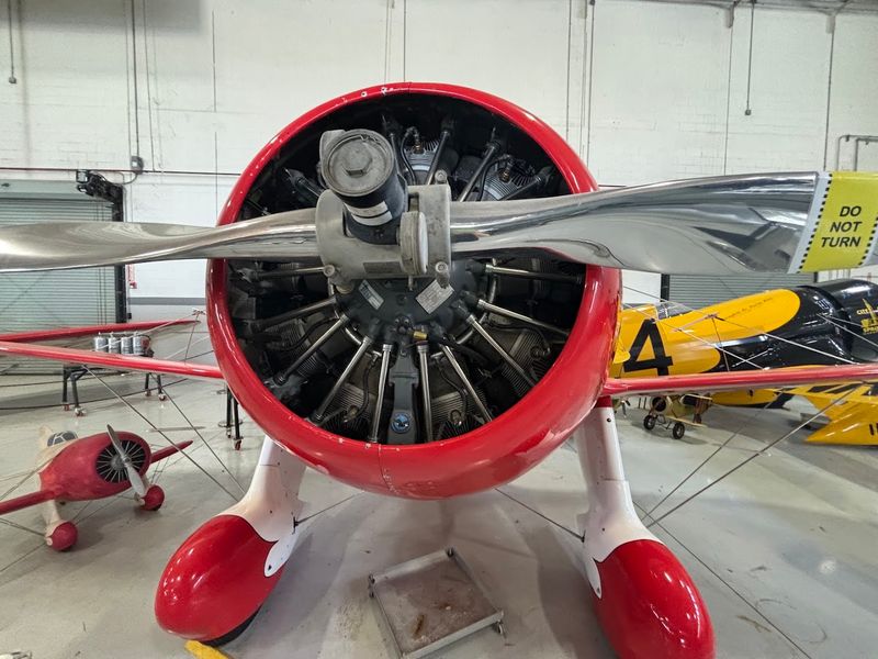 Vintage Aircraft Engines on Display