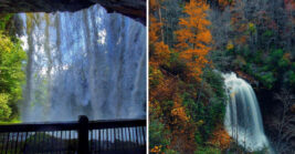 Walk Behind A Stunning 75-Foot Waterfall At One Of North Carolina’s Most Incredible Natural Attractions