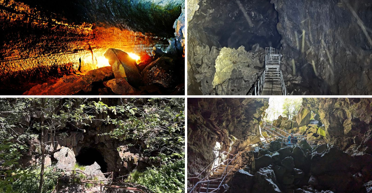 Walk Through A Fascinating Lava Tube Cave At This Underrated Park In Oregon