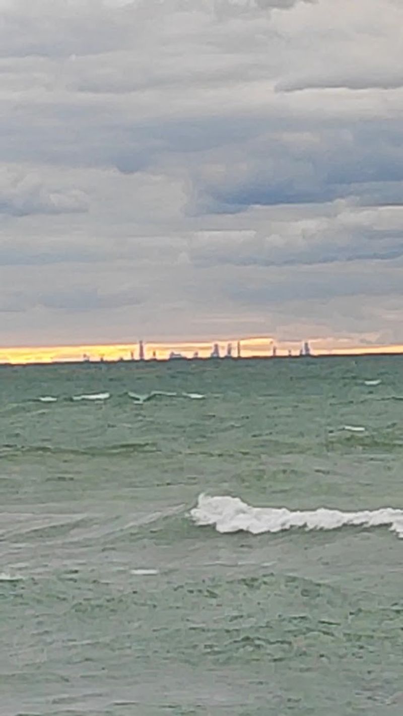 Watching The Chicago Skyline Glow At Golden Hour