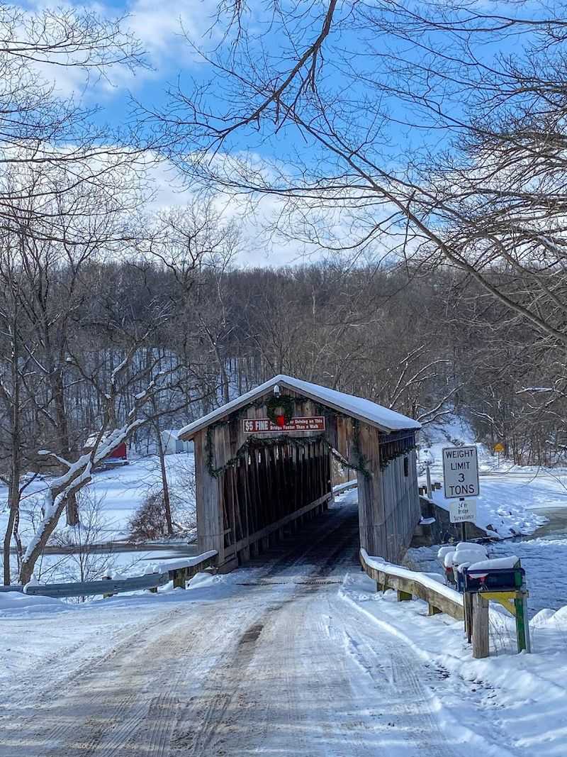 Winter Magic That Makes the Bridge Look Otherworldly