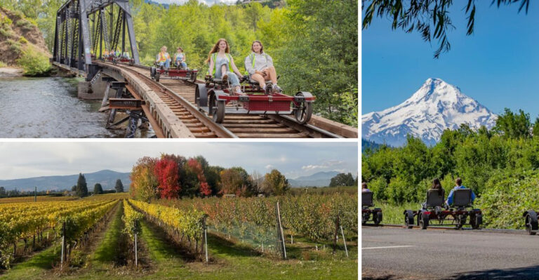 This Oregon Rail Bike Adventure Takes You Through Some Of The Most Spectacular Scenery In The Pacific Northwest