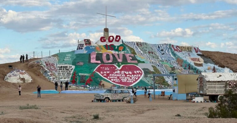 One Man Turned A California Mountainside Into An Extraordinary Desert Landmark Inspired By Love