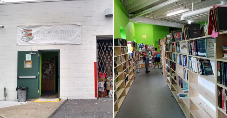 Book Lovers Can Spend Hours Exploring This Enormous Maryland Warehouse Filled With Used Books