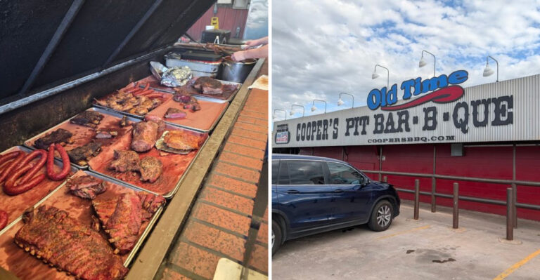 BBQ Fans Can Pick Their Own Brisket Straight From The Pit At This Legendary Texas Smokehouse
