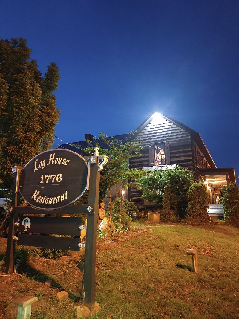 A 1776 Log House Right on Main Street