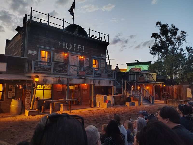 A Gunfight Show Right Outside Your Table