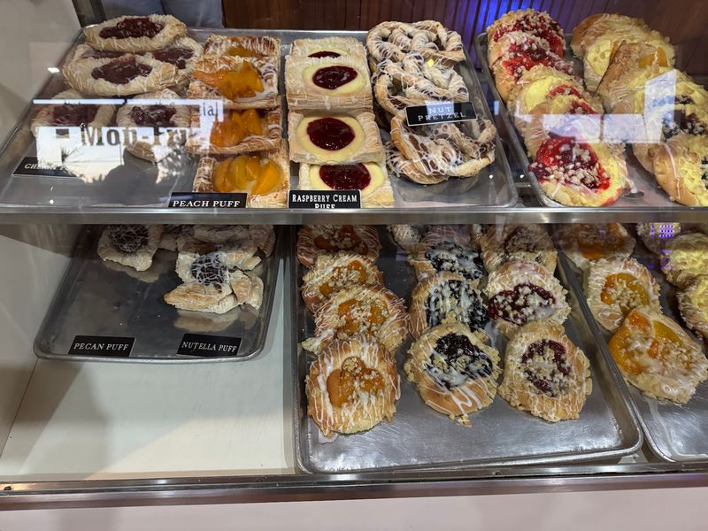 A Pastry Counter With Its Own Line