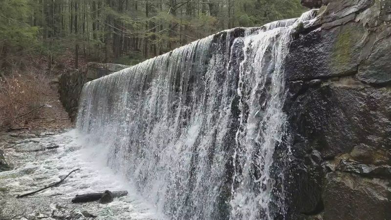 A Pond Built By Old Mill Dams
