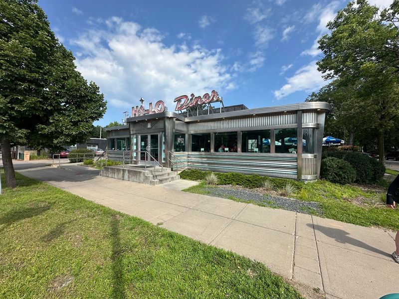 A Restored 1957 Diner Car On East Lake Street