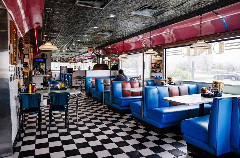 A Retro Corner Along Grand River Avenue