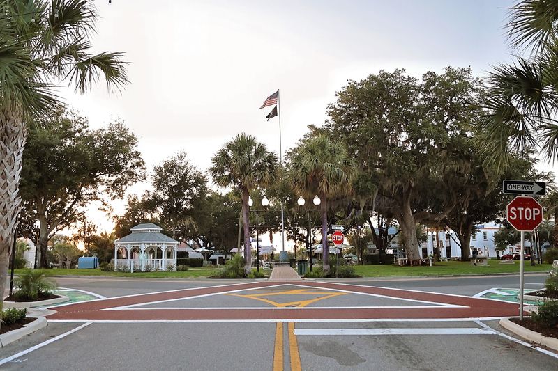 A Round Town Square Off Circle Park Drive