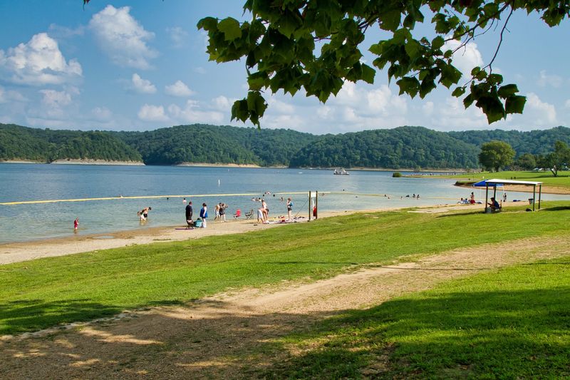 A Sandy Beach And Cool, Clean Water