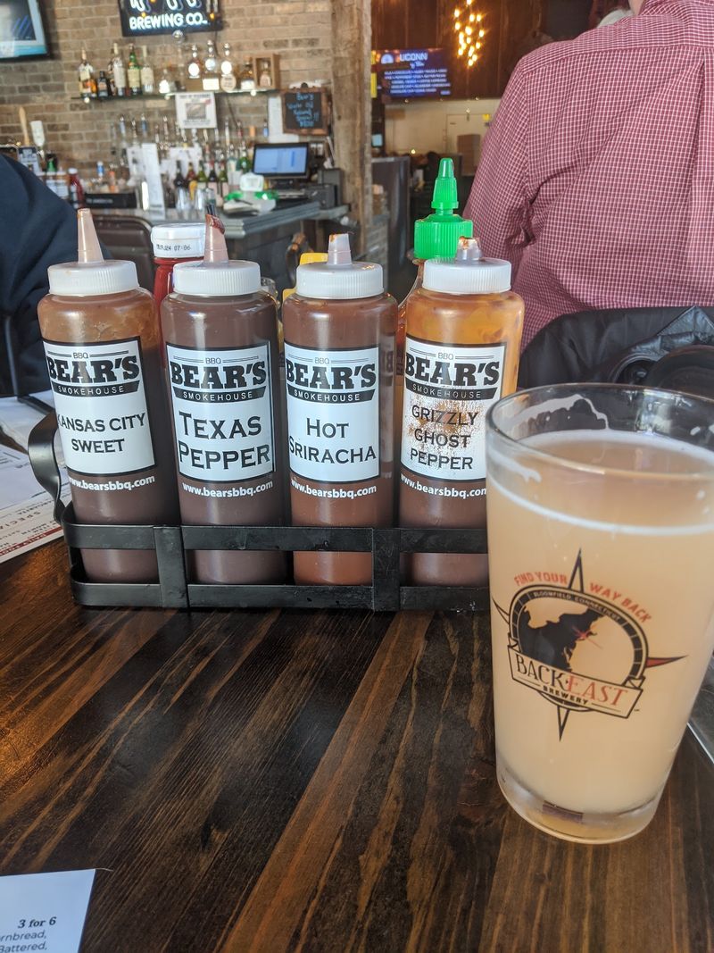A Sauce Wall With A Fiery Streak
