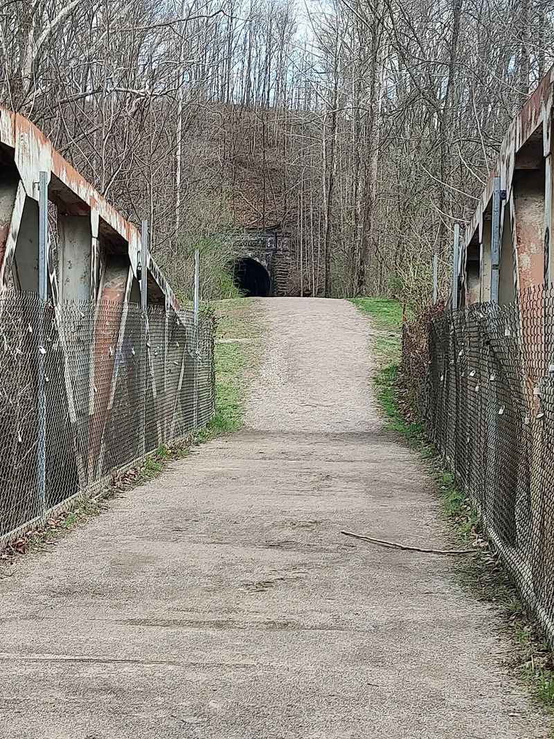 A Scenic Trail With Tunnels and Bridges