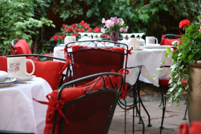 A Secluded Garden Patio Out Back