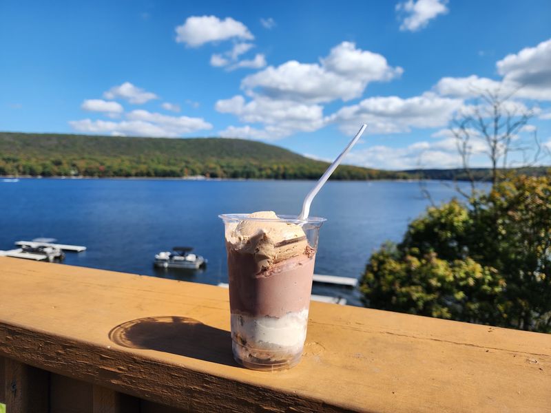 A View Of The Lake With Every Scoop