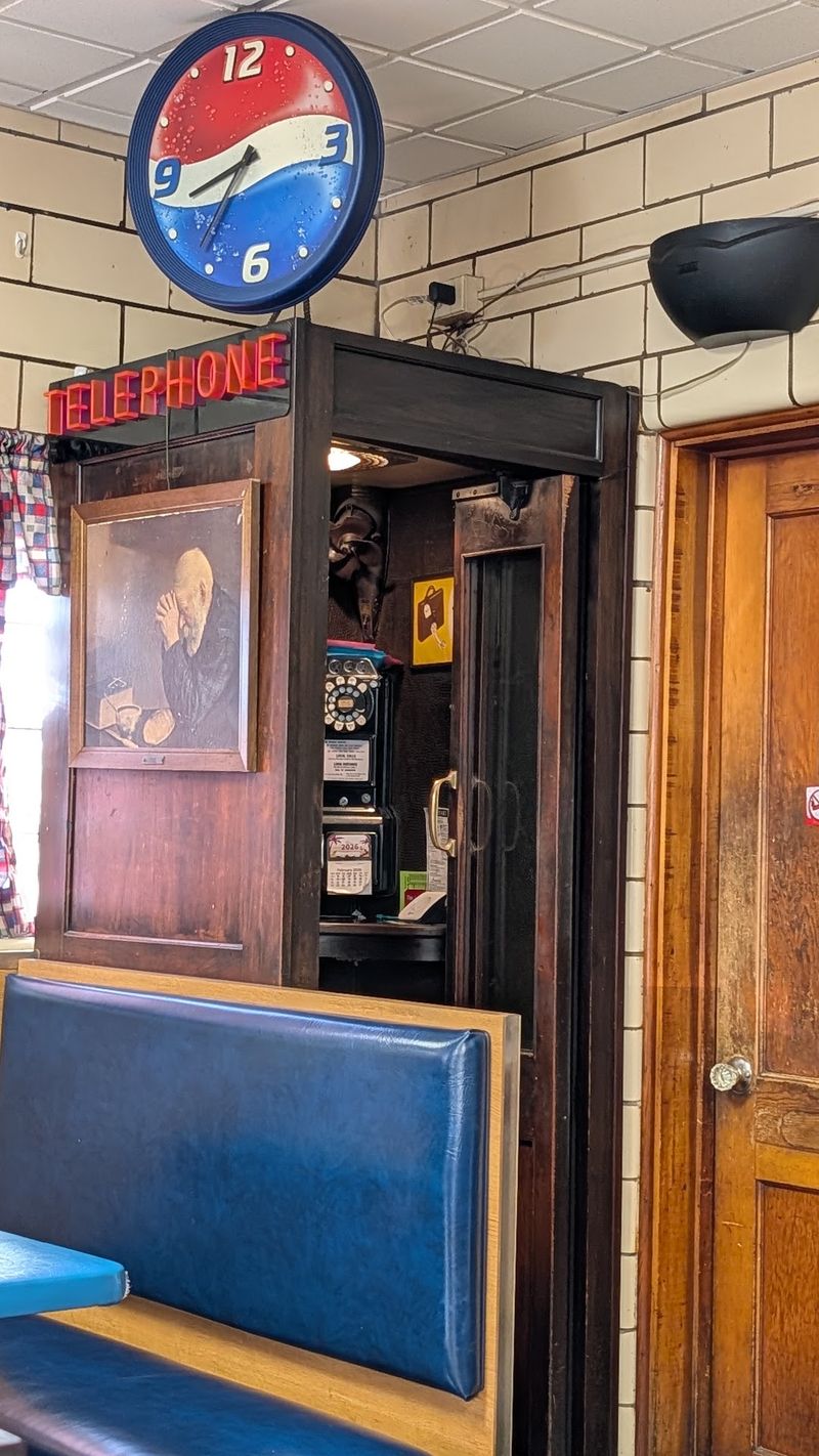 A Vintage Phone Booth in the Corner