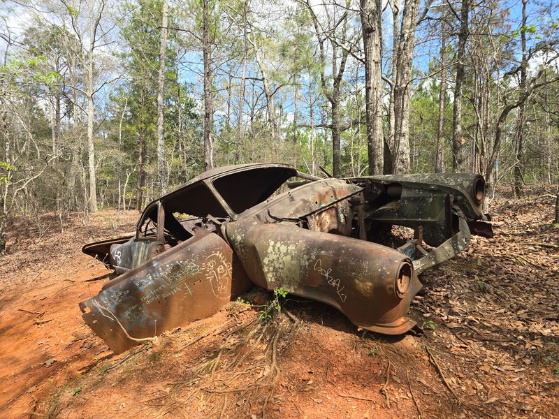 Abandoned Cars Along The Trail Abandoned Cars Along The Trail