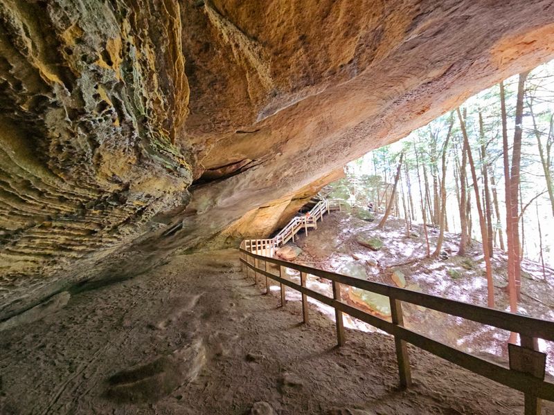 An Actual Cave to Crawl Into at Rock House An Actual Cave to Crawl Into at Rock House