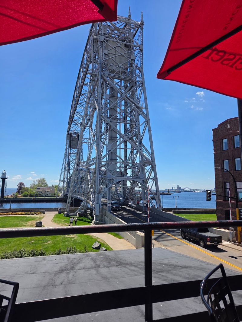 An Upper Deck With Bridge Views