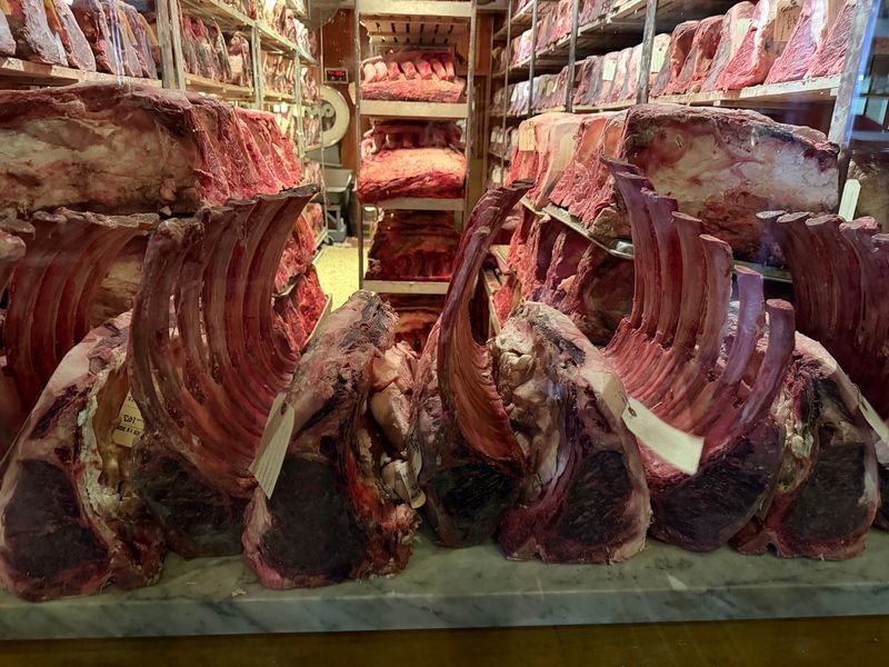 Beef Aging in the Front-Window Lockers Beef Aging in the Front-Window Lockers
