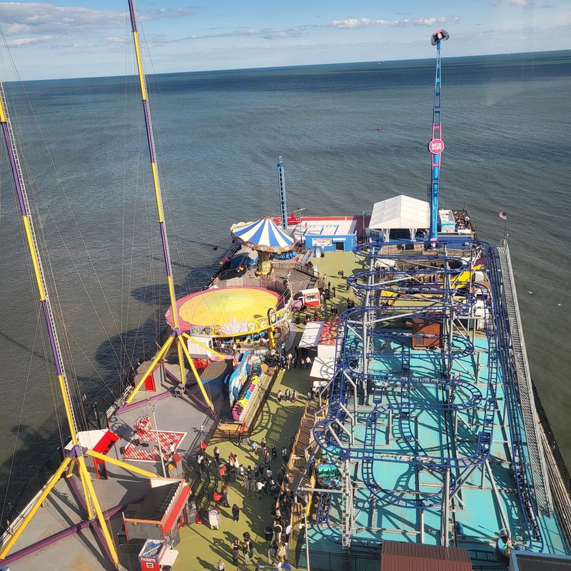 Boardwalk fry stands at Steel Pier, Atlantic City