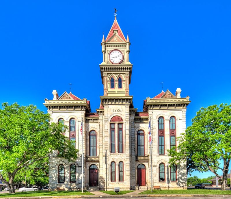 Bosque County Courthouse Square, Meridian, Texas