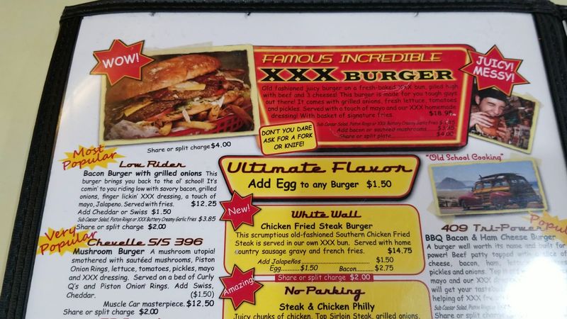 Burgers Named After Classic Cars
