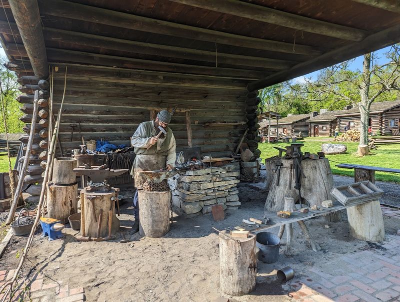 Cabins, Crafts, and Living History Demonstrations