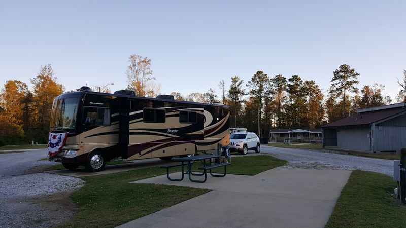 Campground With Concrete Pads and Full Hook-Ups