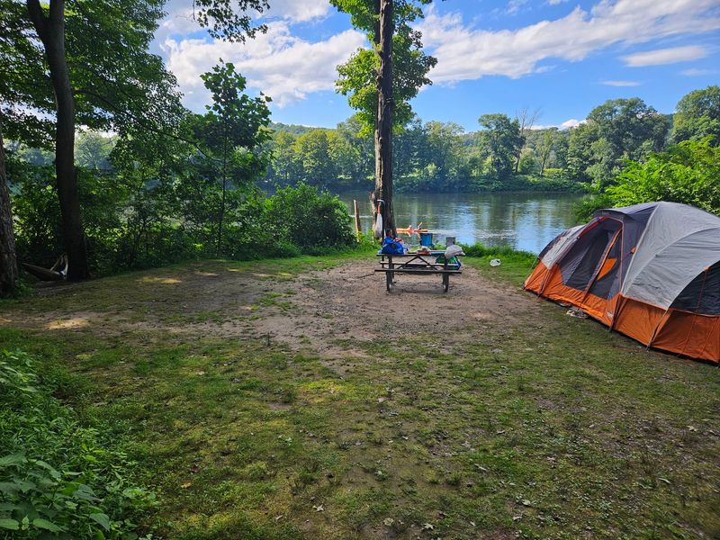 Camping Along the Banks of the Delaware Camping Along the Banks of the Delaware