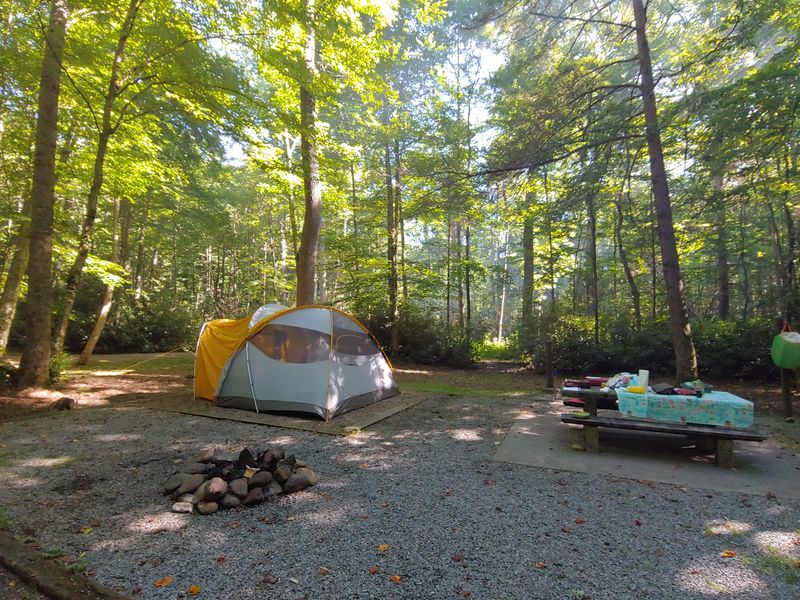 Camping Beside the Doe River
