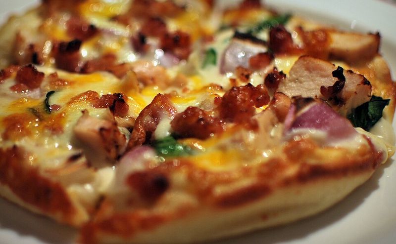 Chicken Alfredo Pizza