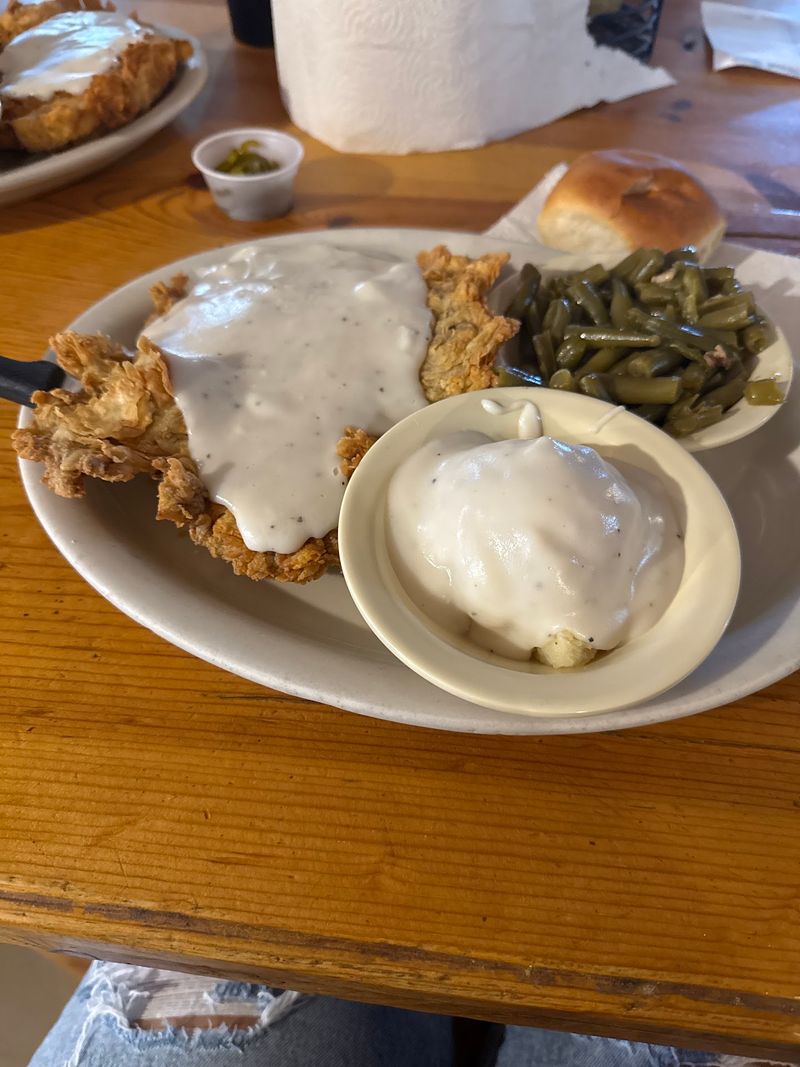 Chicken Fried Steak as Big as a Dinner Plate Chicken Fried Steak as Big as a Dinner Plate