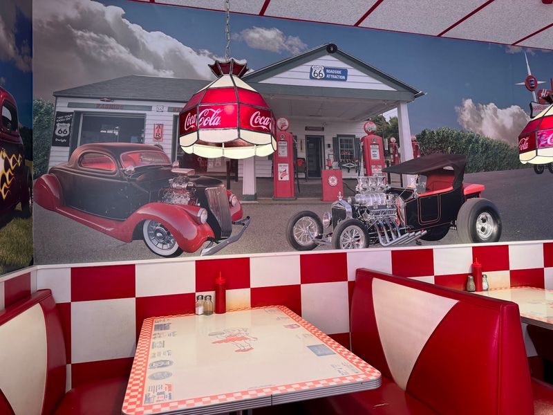 Coca-Cola Ceiling Fans and Cartoon Walls