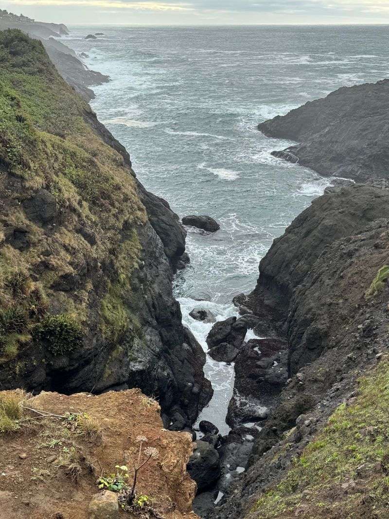 Cook's Chasm Cut Into The Rock