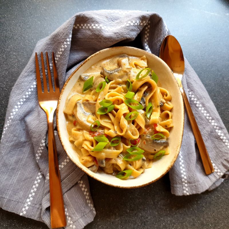 Creamy Mushroom Pasta Bake
