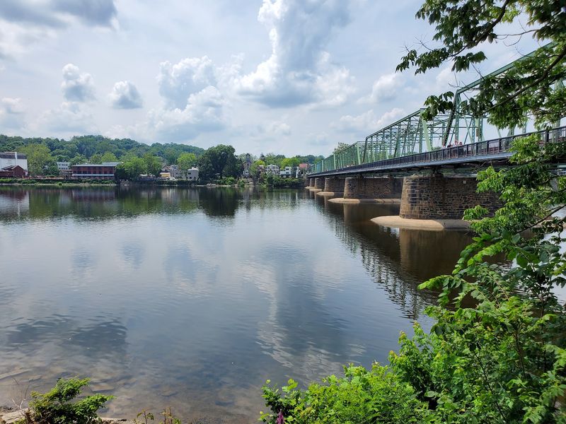 Crossing the Bridge to New Hope, Pennsylvania Crossing the Bridge to New Hope, Pennsylvania