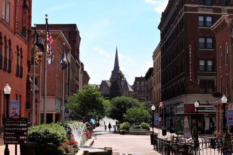 Downtown Cumberland Pedestrian Mall, Cumberland, Maryland Downtown Cumberland Pedestrian Mall, Cumberland, Maryland