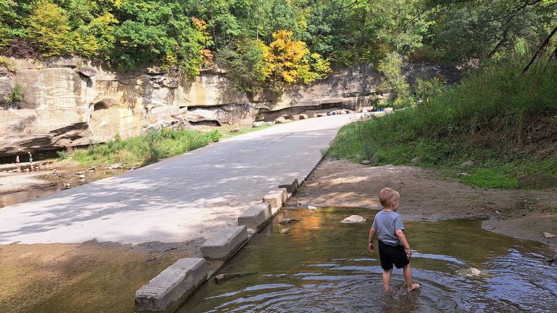 Driving Straight Through the Creek