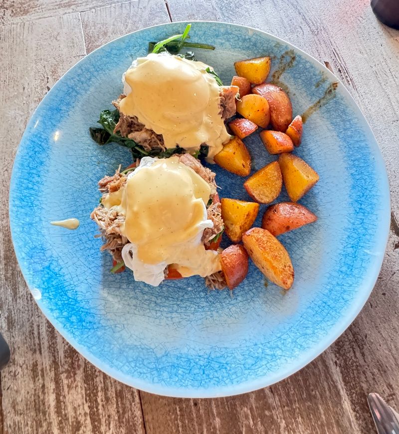 Eggs Benedict With an Island Spin