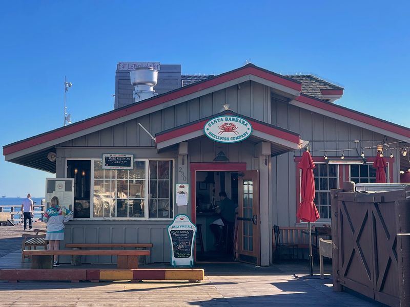 Fisherman's Wharf restaurants, Santa Barbara Harbor, Santa Barbara Fisherman's Wharf restaurants, Santa Barbara Harbor, Santa Barbara