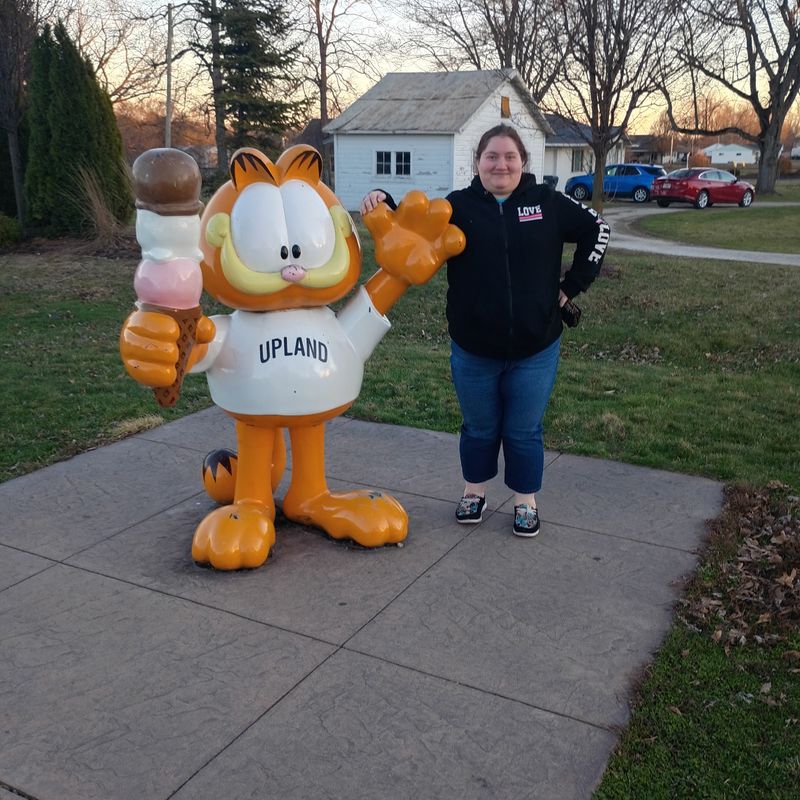 Flags, Garfield, and a Roadside Landmark