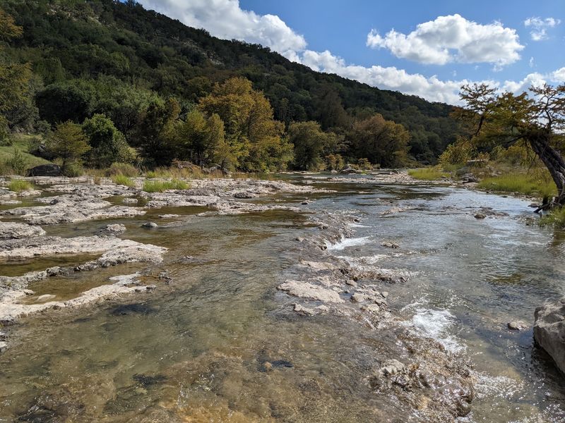 Following the Trail to the River Swimming Hole